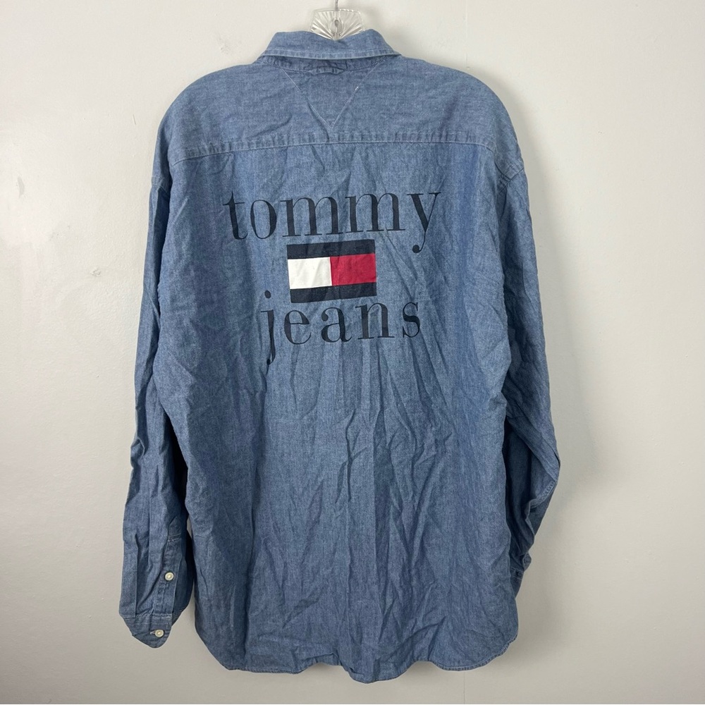 Tommy Jeans Y2K Chambray Shirt Back Logo